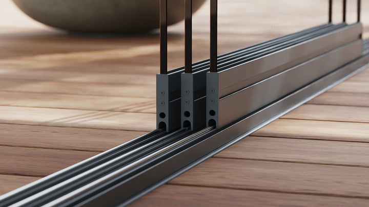 Glazen schuifwand 3-rails, afbeelding 4