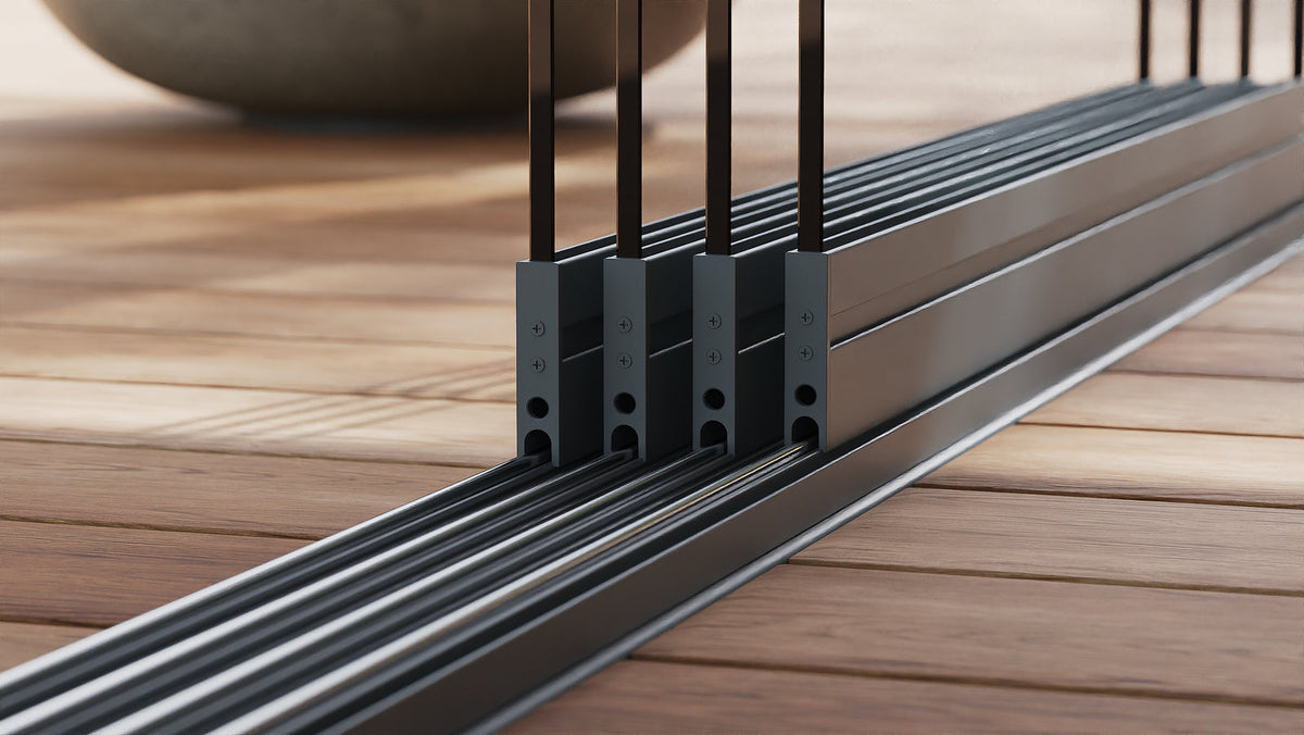 Glazen schuifwand 4-rails, afbeelding 4