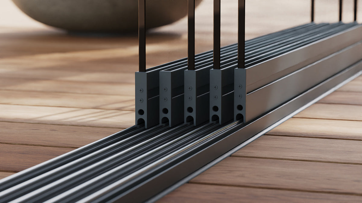 Glazen schuifwand 5-rails, afbeelding 4